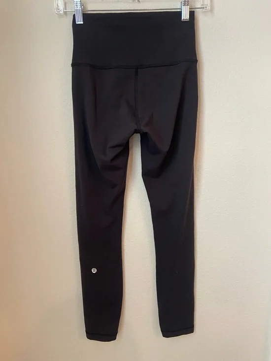 Lululemon Wunder Train High Rise Tight 25” Black Everlux Leggings Size 4 - Picture 3 of 4